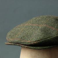Pure Wool Tweed Flat Cap