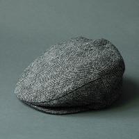 Pure Wool Tweed Flat Cap