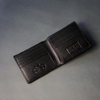 Union Jack Leather Wallet with Bicycle (L)