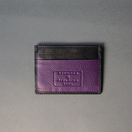 Black and Purple Card Holder 